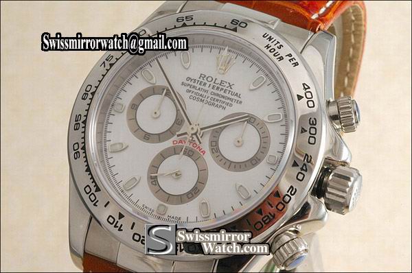 Rolex Daytona LE White Dial Asia 7750 Watches
