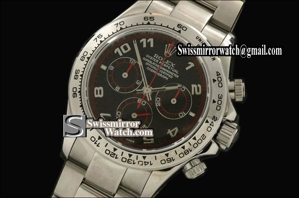 Rolex Daytona 116509 SS Black Dial Asia 7750 Watches