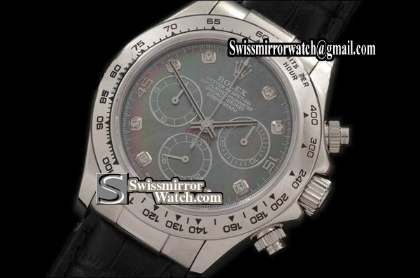 Rolex Daytona Leather MOP Ex Green/Diamond Watches