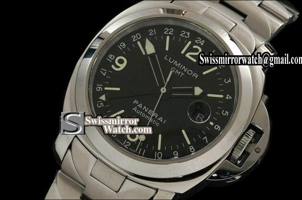 Panerai Luminor GMT 44mm Pam 063 SS GMT in Swiss Eta 2836-2 Functional GMT Replica Watches