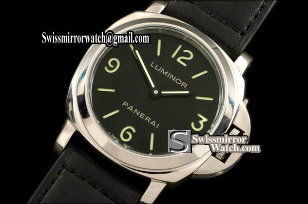 Panerai Luminor Base 44mm Pam 112 H Series Asian Unitas 6497 21600bph Replica Watches