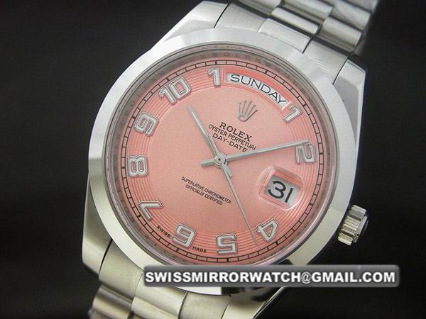 Rolex Oyster Perpetual Day-Date II SS 41mm Pink Watches