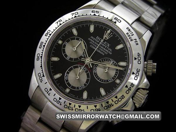 Rolex Daytona 2008 116520 Asia 7750 Black Dial Watch
