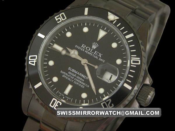 Rolex Submariner PVD Black Dial Watches