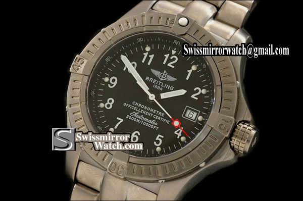 Breitling Seawolf Titanium Black Swiss Eta 2836-2 Watches
