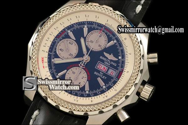 Breitling Bentley GT Brushed SS/LE Blue Asia 7750 44mm