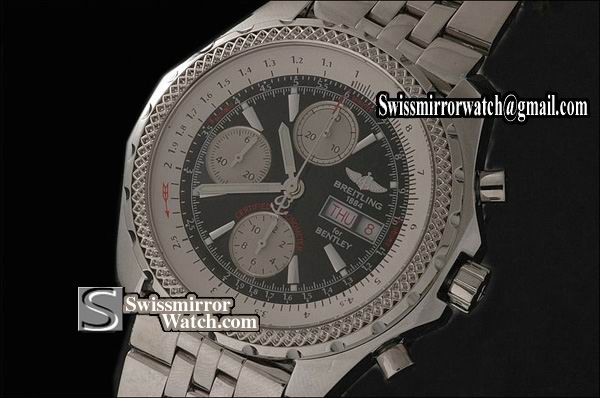 Breitling Bentley GT SS Black Asia 7750 Working Chronos 44mm