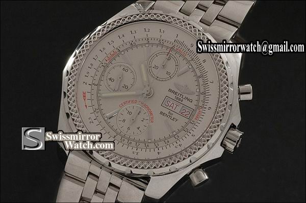 Breitling Bentley GT SS White Asia 7750 Working Chronos 44mm