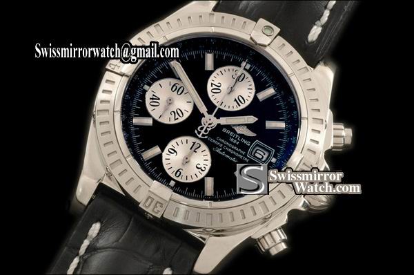 Breitling Chronomat Evolution Ult V3 SS/LE Black Stk A-7750 2880
