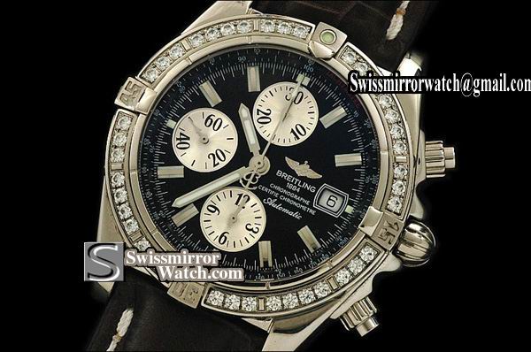 Breitling Chronomat Evolution V2 SS/LE Black/Diam Swiss 7750 288