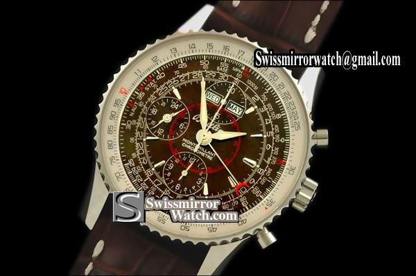 Breitling Montbrilliant Datora SS/LE Brown Asia 7750 Working Chr
