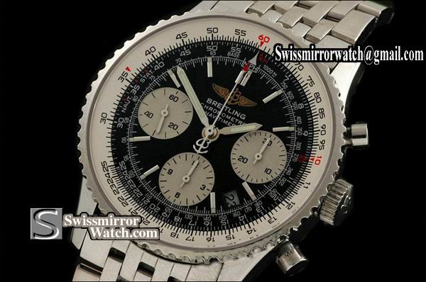 Breitling Navitimer Black Dial Stick Markers Working Chronograph