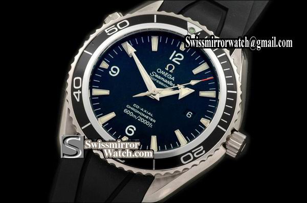 Omega Seamaster Planet Ocean 45.5mm SS/RU Black Bez Eta 2824-2 Ultra Version Replica Watches