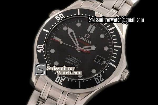 Omega Seamaster James Bond Collection Black Asian Eta 2824-2 Replica Watches