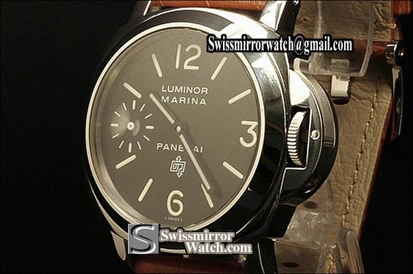 Panerai Luminor Marina 44mm Pam 005 Logo Swiss Unitas 6497 Replica Watches