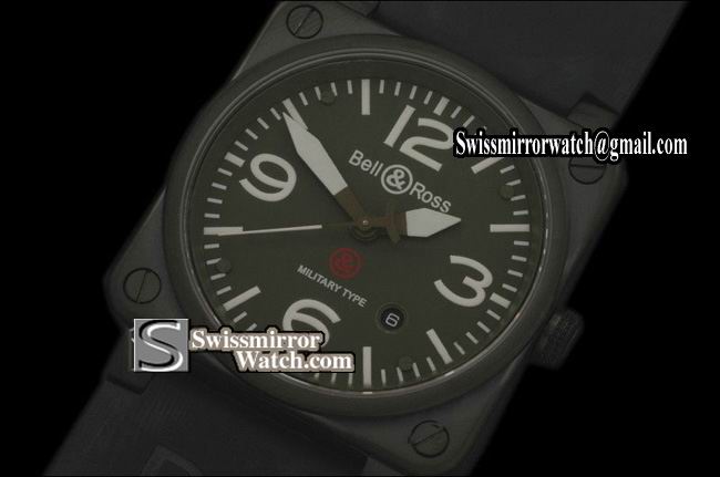 Bell&Ross Instrument Limited Ed PVD Green 42mm Asia 4813 28800bp