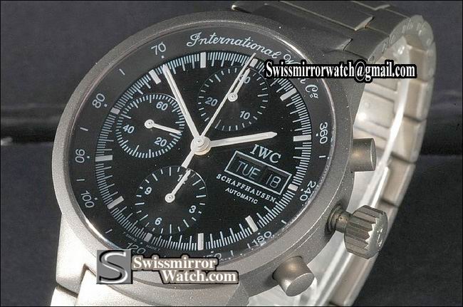 IWC Ti GST Chrono Black in Asia 7750 Replica Watches