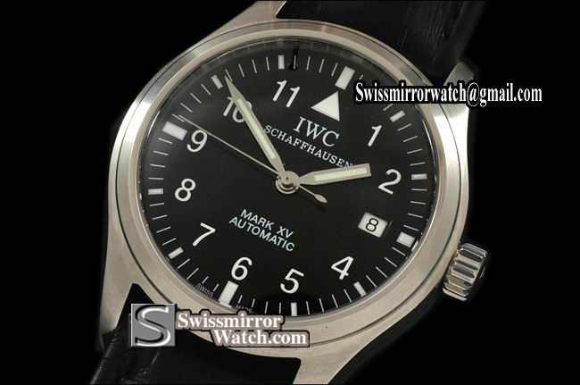 IWC Mark XV SS Black Num Dial Swiss Eta 2824-2 Replica Watches