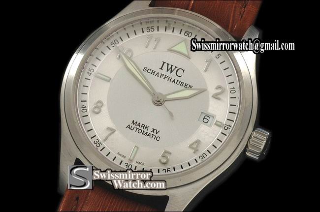 IWC Mark XV SS Silver White Num/Stk Dial Swiss Eta 2824-2 Replica Watches