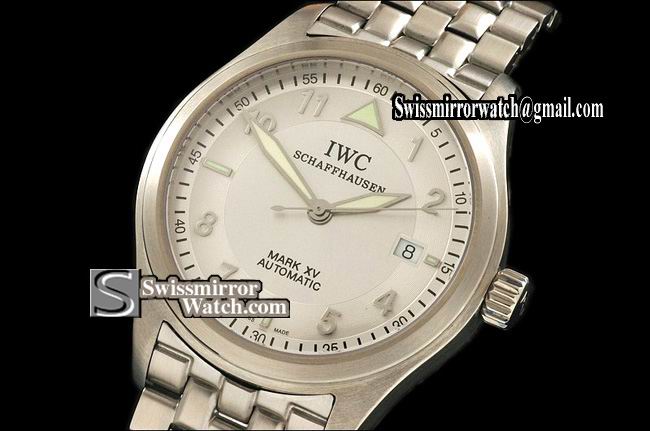 IWC Mark XV SS White Num/Stk Dial Swiss Eta 2824-2 Replica Watches