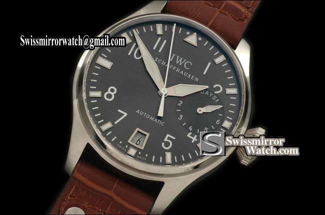 IWC Big Pilot 5002 Limited Ed SS/LE Grey Asia Auto 25J Replica Watches
