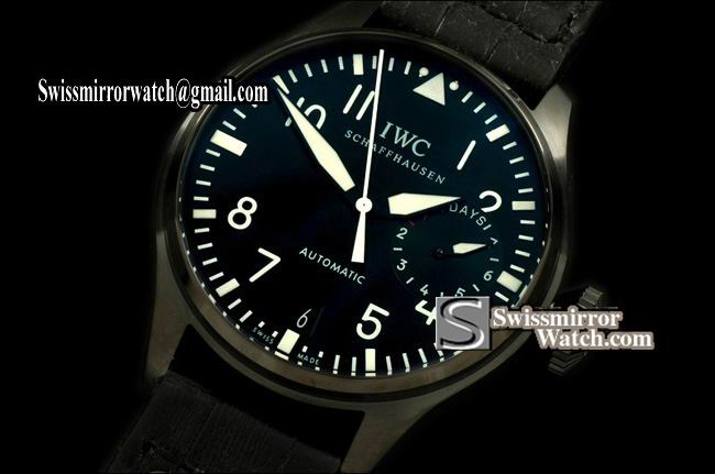 IWC Big Pilot 5004 PVD/LE Black Black Asia Auto 25J Replica Watches