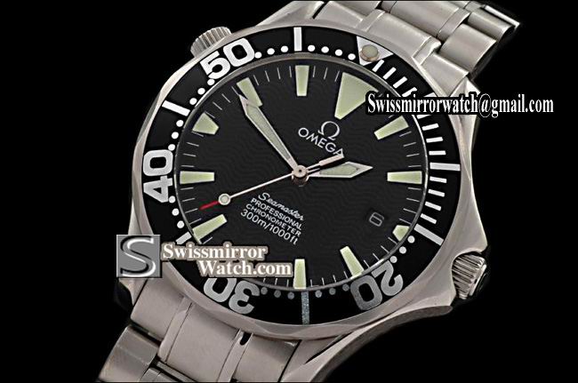 Omega Seamaster Professional Black Swiss Eta 2824-2 Replica Watches