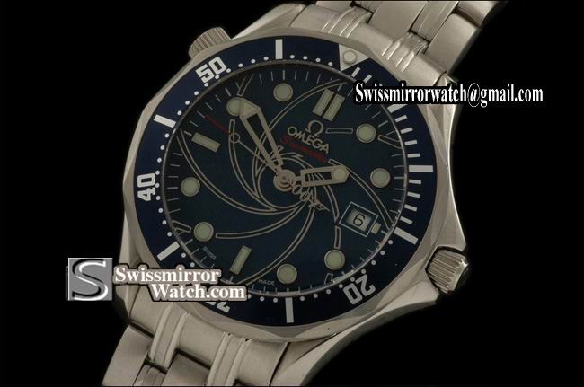 Omega Seamaster Professional 2006 James Bond 007 Blue Eta 2824-2 Replica Watches