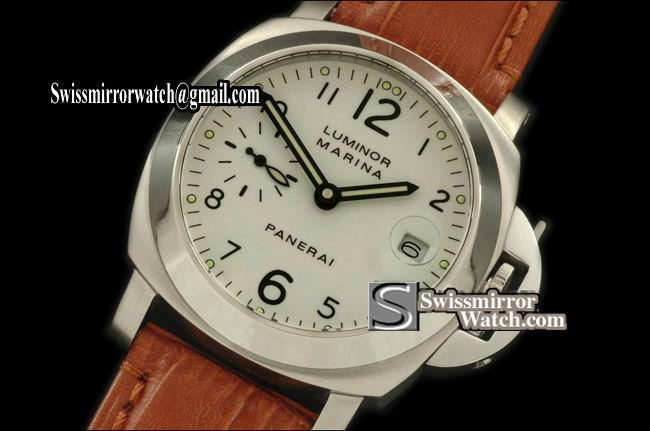 Panerai Luminor Pam 049 40mm Auto SS/LE Wht Asia 7750 28800bph Replica Watches