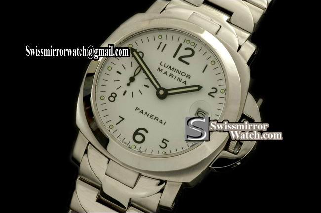 Panerai Luminor Pam 051 40mm Auto SS/SS Wht Asia 7750 28800bph Replica Watches