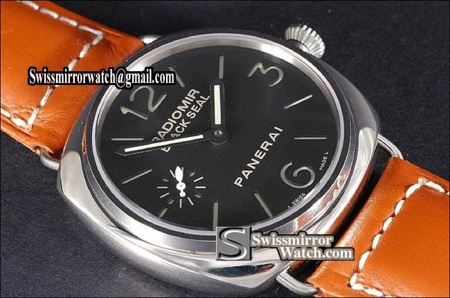 Panerai Radiomir 45mm Pam 183H Black Seal H Series In Asian Unitas 6497 Replica Watches
