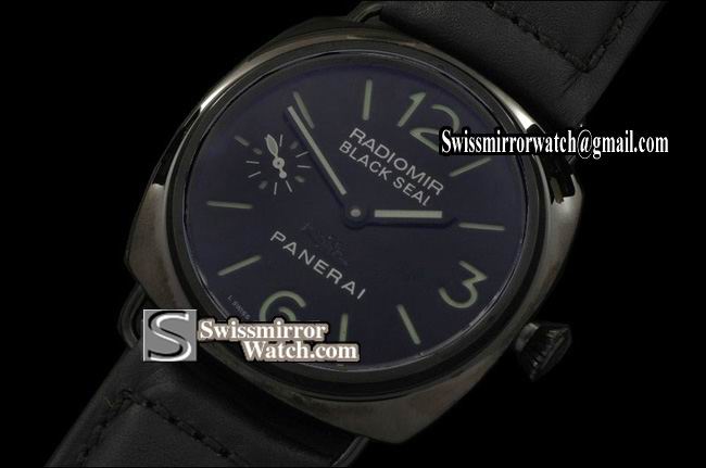 Panerai Radiomir 45mm Pam 292 2007 Black Seal Ceramic Asian Unitas 6947 H/W Replica Watches