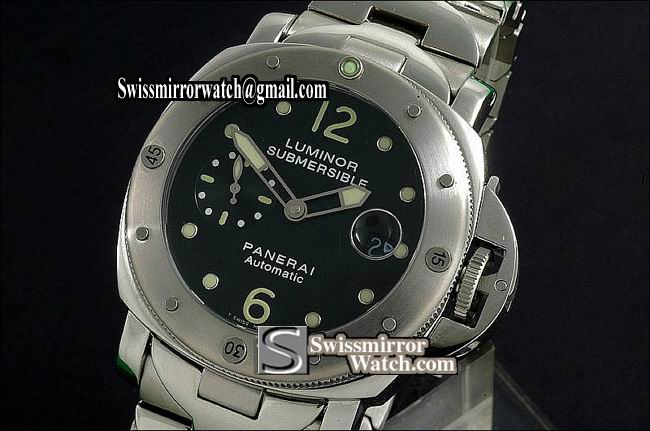 Panerai Luminor Submersible Pam 024 SS 44mm Submessible Asia 7750 Replica Watches