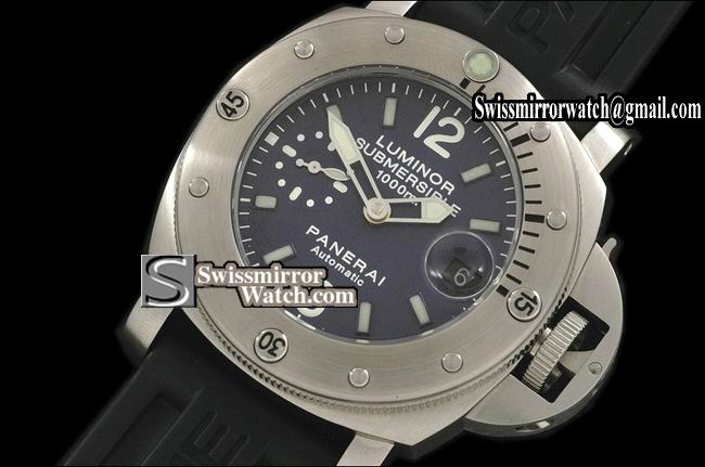 Panerai Luminor Submersible Pam 087 1000m Working Chronos Asia 7750 28800bph Replica Watches