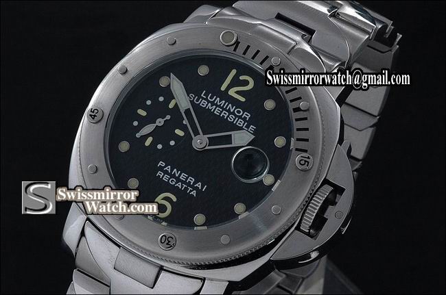 Panerai Luminor Submersible Pam 199 SS 44mm Regetta Submessible Replica Watches
