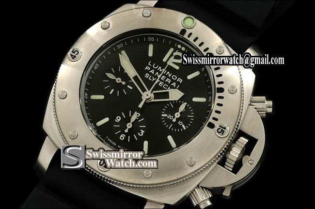 Panerai Luminor Submersible Slytech 1000m Working Chronos Asia 7750 28800bph Replica Watches