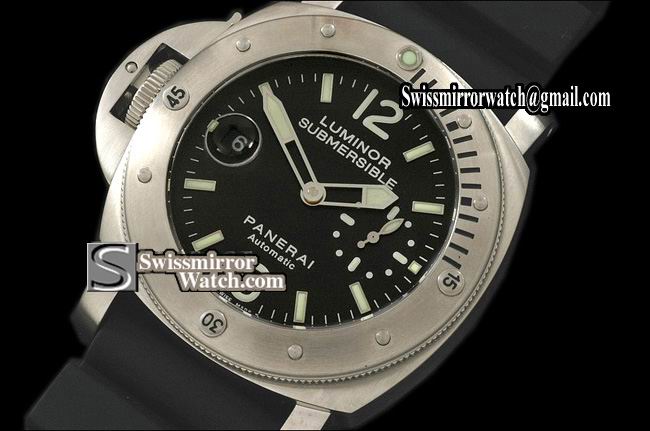 Panerai Luminor Submersible Pam 239 SS Lefty Submersible 44mm Asia 7750 Replica Watches
