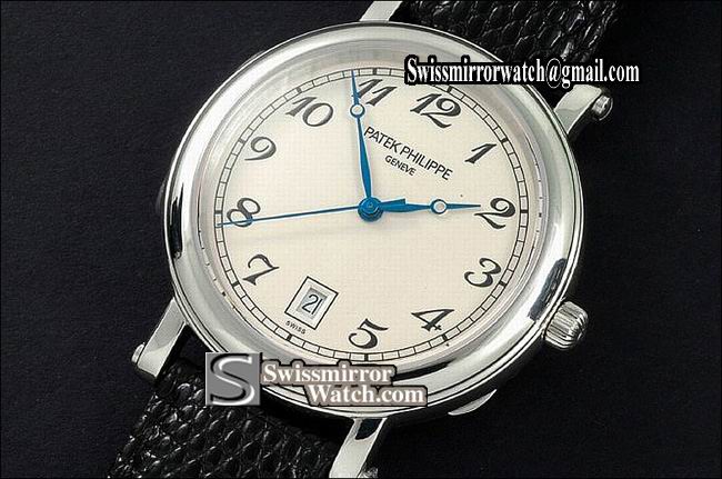 Patek philippe Calastrava 5053 WG White Dial Swiss Eta 2824-2 Replica Watches