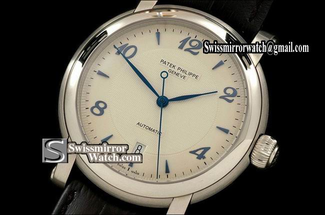 Patek philippe Calastrava 5107 SS White Stick/Num 2892-2 Replica Watches