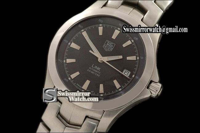 Tag Heuer Link Automatic SS/SS Black Swiss Eta 2824-2 Replica Watches