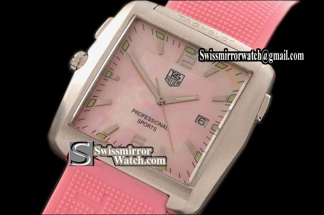 Tag Heuer Tiger Woods Golf Professional Ladies MOP Pink Org Swiss Quartz Replica Watches
