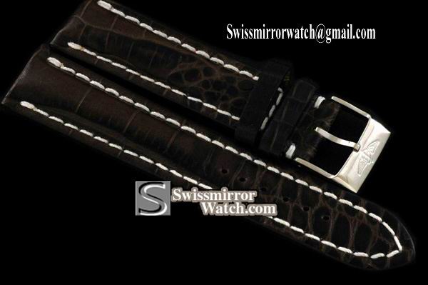Replica Breitling Leather strap Walnut W/Buckle - For 42/44mm watches