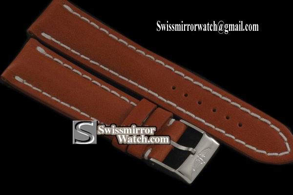 Breitling Leather strap Brown W/Buckle - For 42/44mm watches