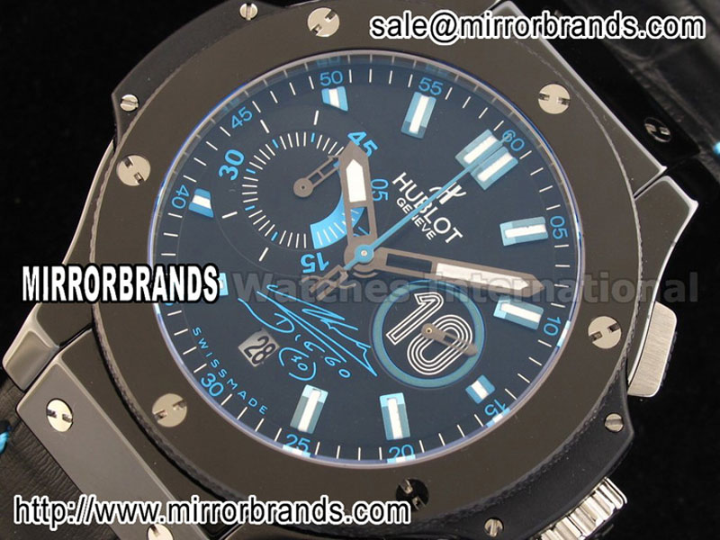 Luxury Hublot Big Bang King Diego Maradona Chronograph Full ceramic Replica Watches
