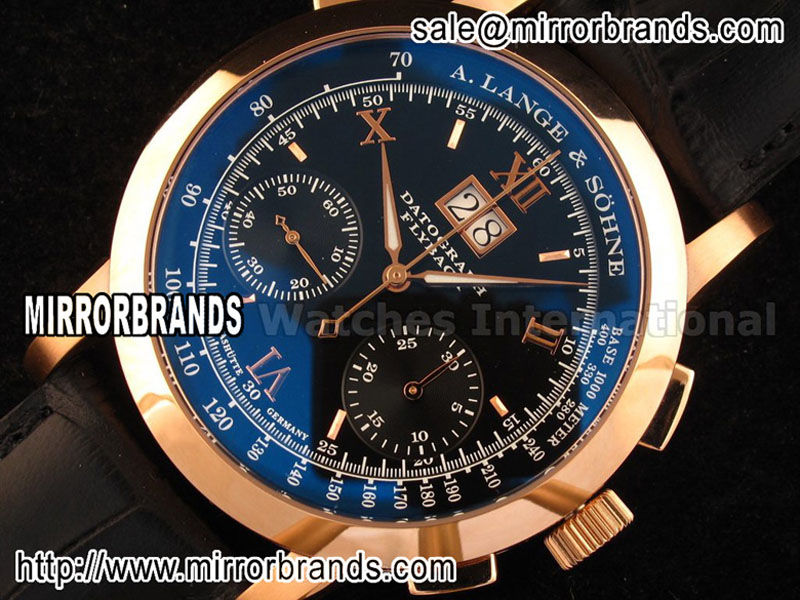 Luxury A.Lange & Sohne Datograph Chrono/Date Cream SS/LE Black Chronos Ven 75 Replica Watches