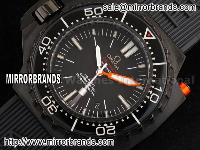 Luxury Omega Seamaster Ploprof 1200M Black/Ceramic Bezel Swiss ETA 2824 Replica Watches