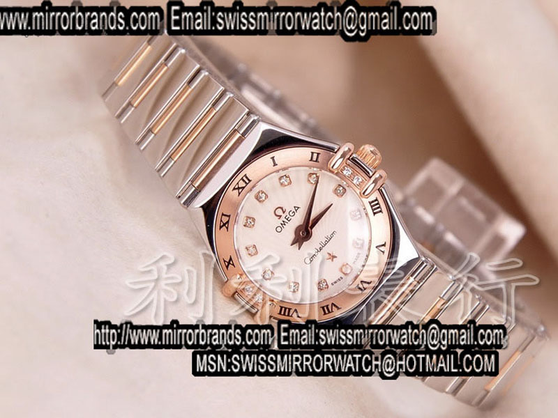 Luxury Omega 18K Wrapped TT Constellation Ladies/Gold Replica Watches