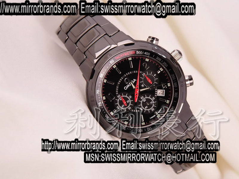 Luxury Omega Speedmaster Full ceramic A-7750 28800bph Replica Watches