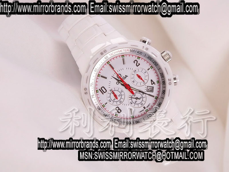 Omega Speedmaster Full White Ceramic A-7750 28800bph Replica Watches
