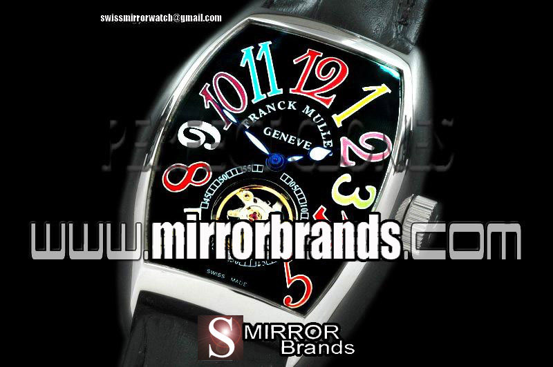 Luxury Franck Muller Aeternitas Tourbillon SS/LE Black Colour Dream Asian 2813